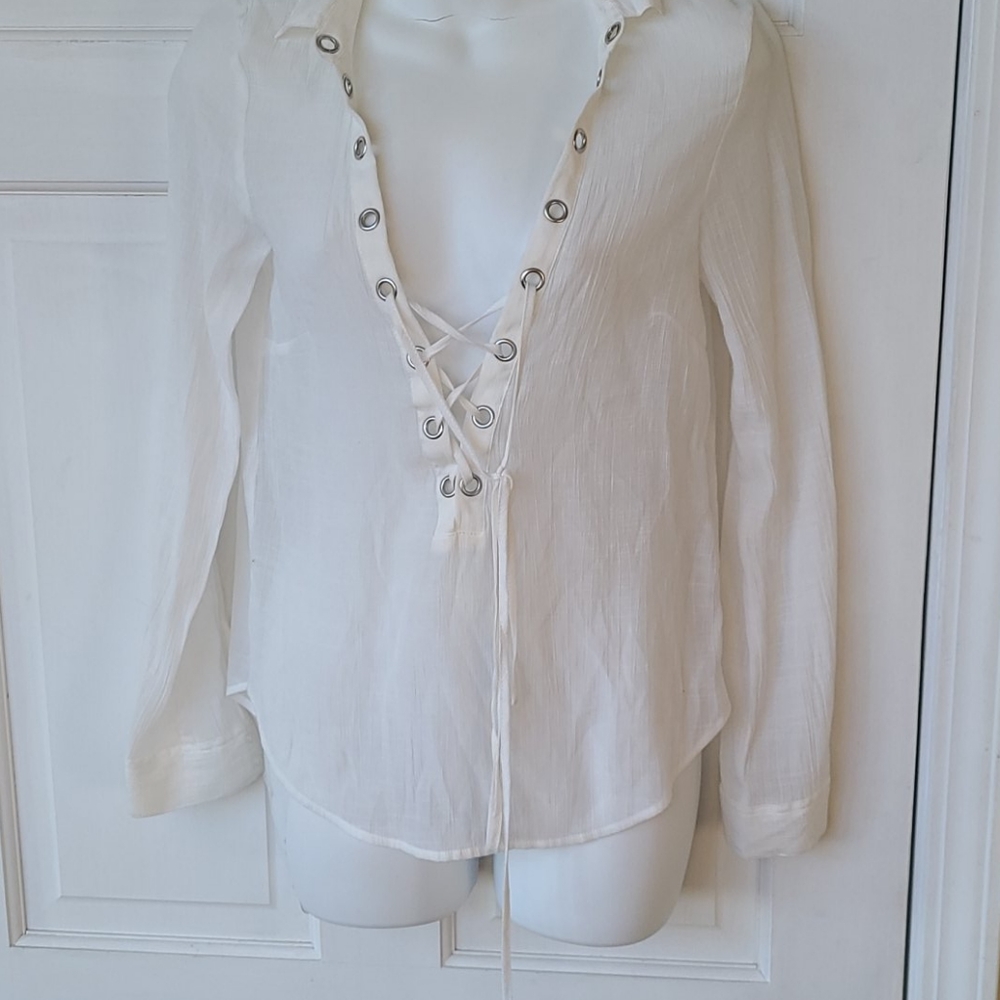 Divided Spring Blouse Sexy
